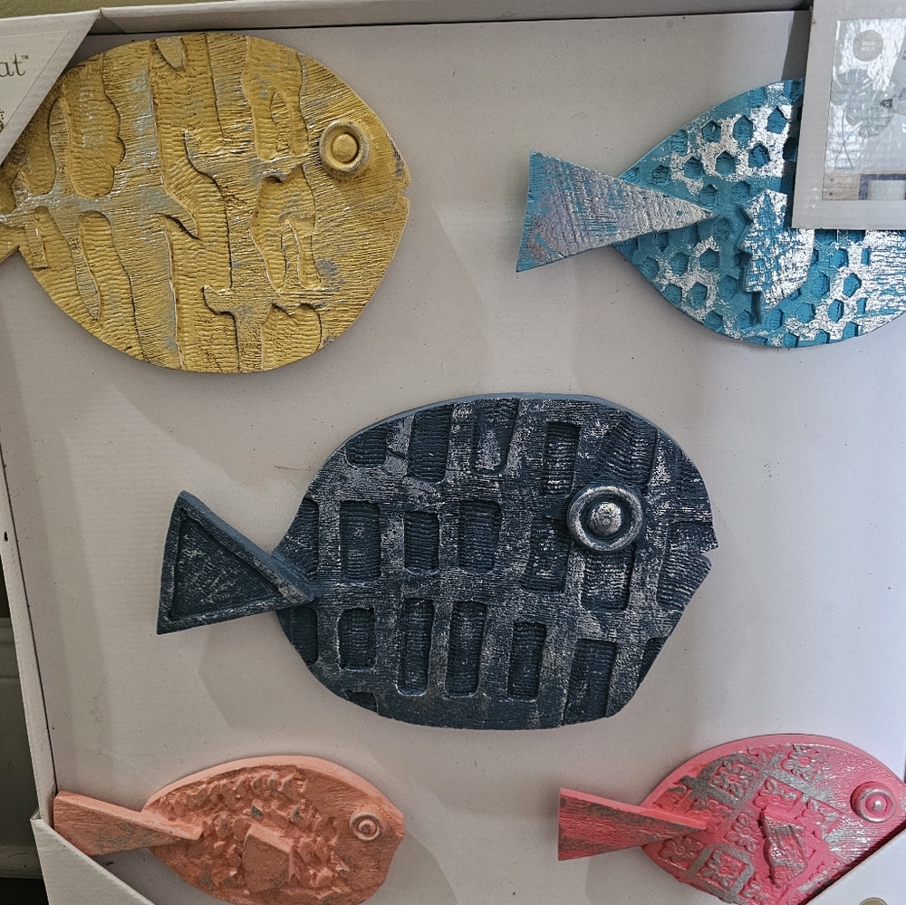 Beautiful colorful wall decor fish